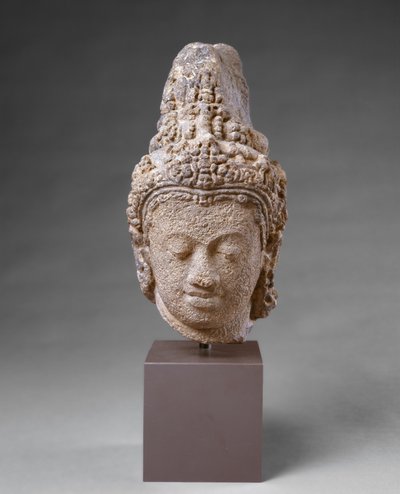 Head of a Deity by Indonesian